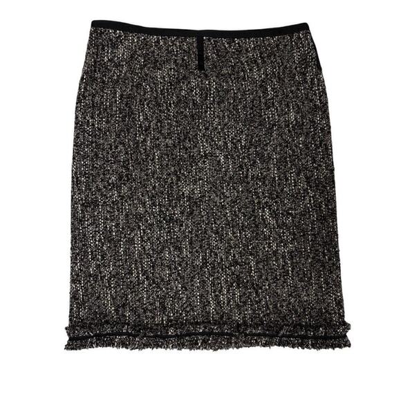 Talbots Multicolored Blacks Pencil Skirt Size 12 Wool Blend - Picture 1 of 5